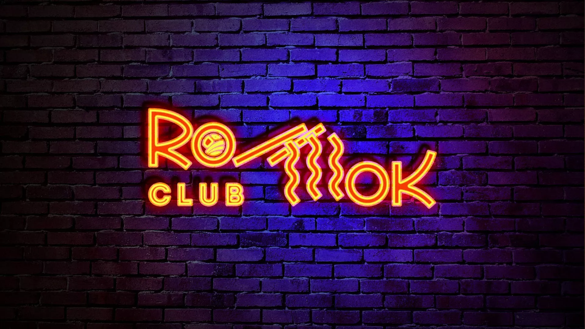 Разработка интерьерной вывески суши-бара «Roll Wok Club» в Тулуне